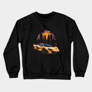 McLaren P1 Vintage Car Art Crewneck Sweatshirt